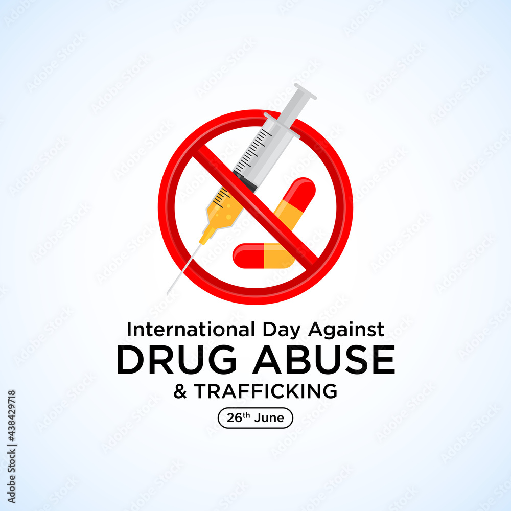 26th june international day against drug abuse calligraphy lettering ...
