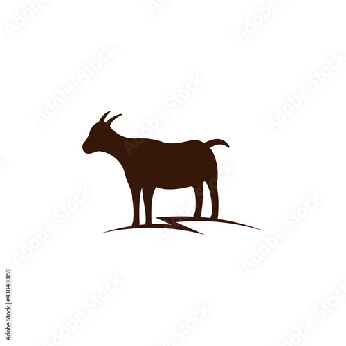 logo design goat, sheep, animal, icon, vector, symbol can be used background, banner for eid al adha