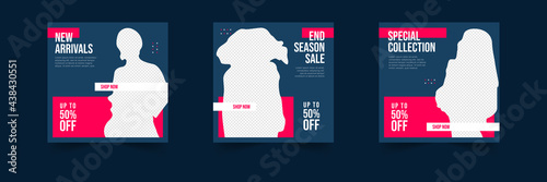 Fashion sale social media post template