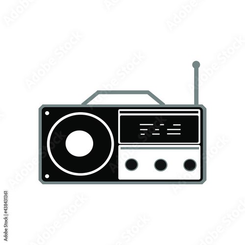 vintage old radio vector