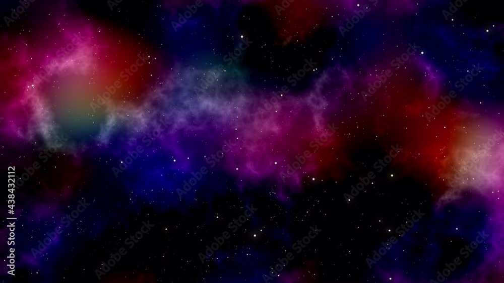 Space travel, glowing stars and cosmic dust abstract background. Concept of time travel, space race, exploring the universe, floating in space. galaxy glow animation. interstellar, star field