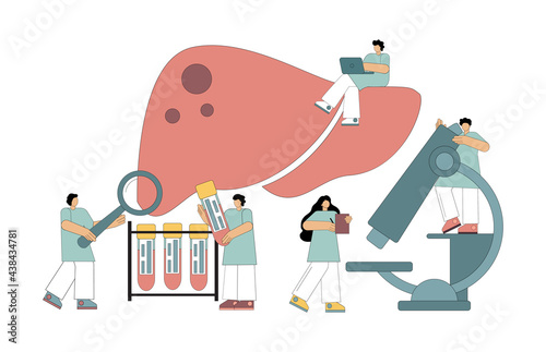 Medical diagnostics. Liver treatment. Analyzes. Hepatitis Virus. Cytomegalovirus. Antibodies