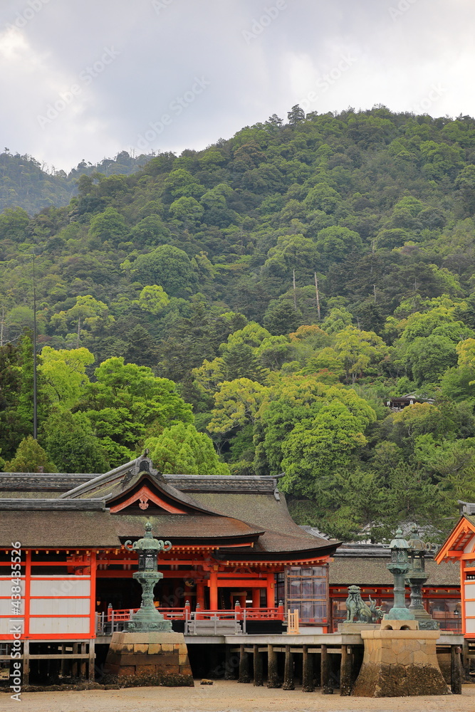 厳島神社　広島　日本