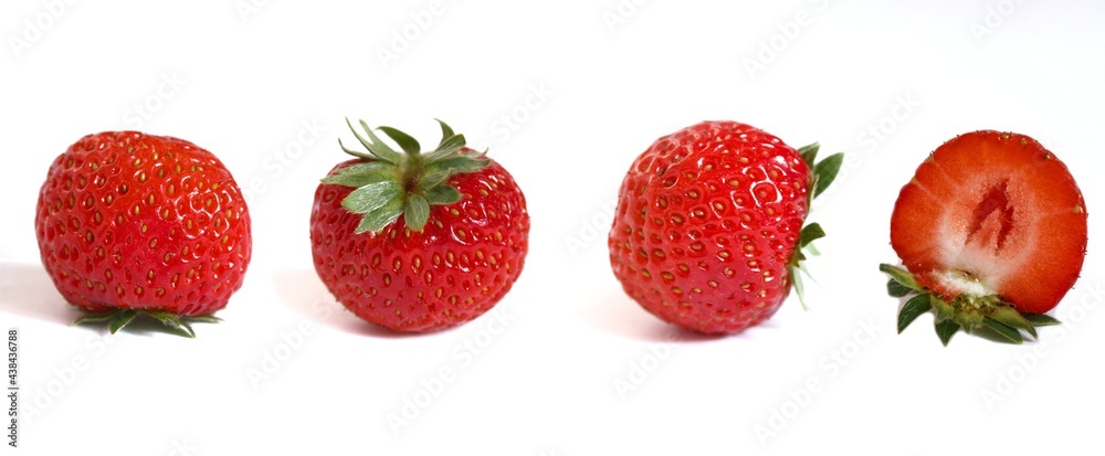 Strawberry collection isolated on white background. Strawberry collection isolated on white background.