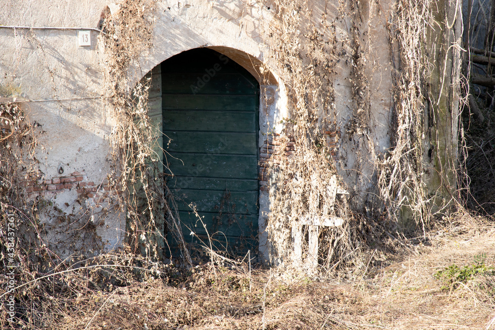 Olona Valley (VA), Italy - April 01, 2021: Old factories and industrial archeology.