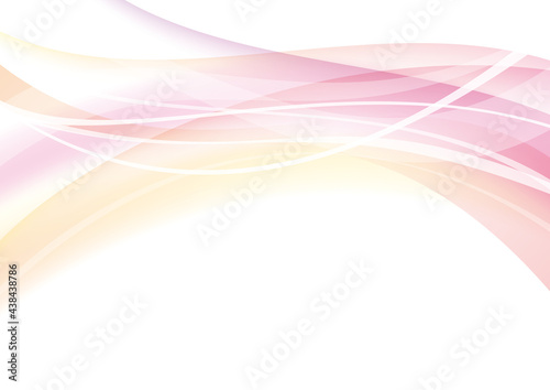 ピンク系ウェーブの背景