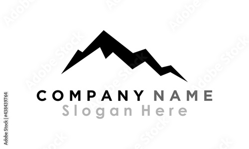 mountain hill vector brand