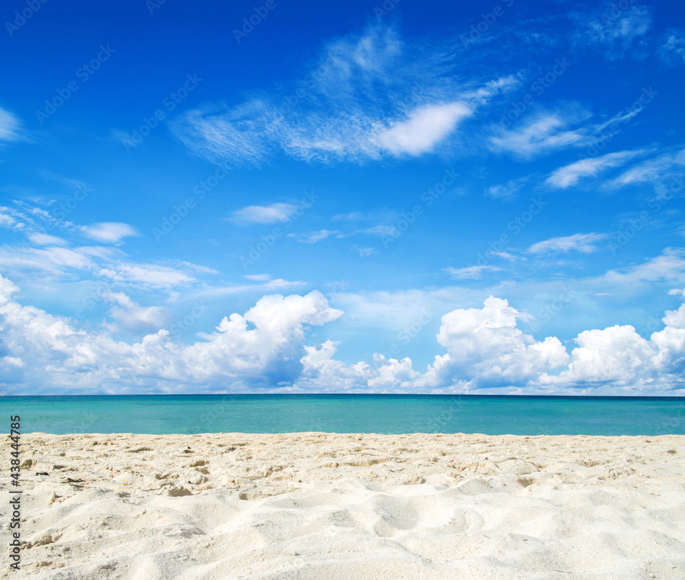 tropical Maldives island with white sandy beach and sea tropical Maldives island with white sandy beach and sea