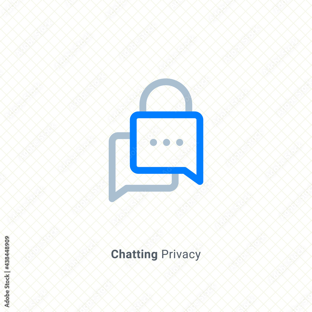 chat security, secure chatting app logo concept graphic design vector illustration chat security, secure chatting app logo concept graphic design vector illustration