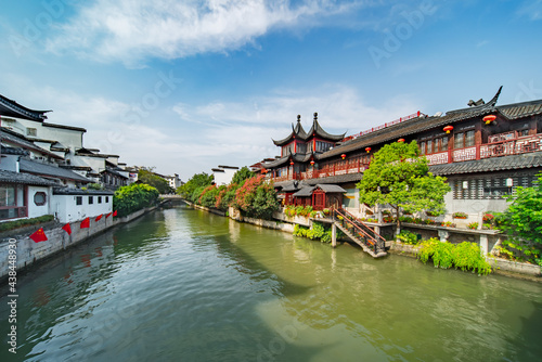 Architecture of Confucius Temple Commercial Street, Nanjing, China