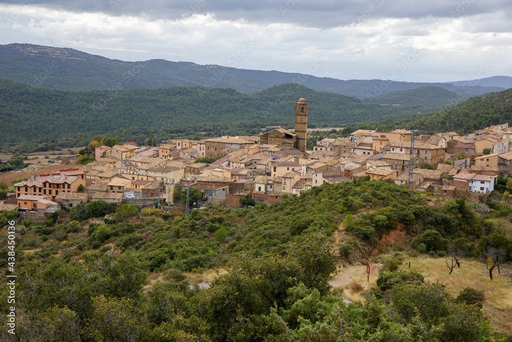 Aguero village, Huesca, Aragon, Spain
