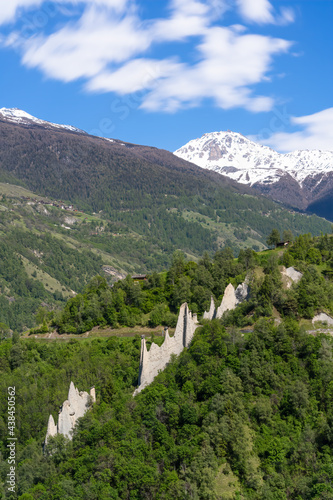 The natural earth pyramids of Euseigne in the valley of Herens are one of Switzerland's most important geological sights.