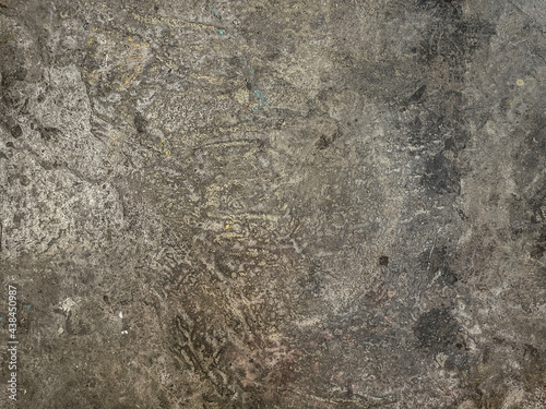 DARK WET AND OLD CEMENT BACKGROUND OR FLOOR  DILUTED DARK CEMENT