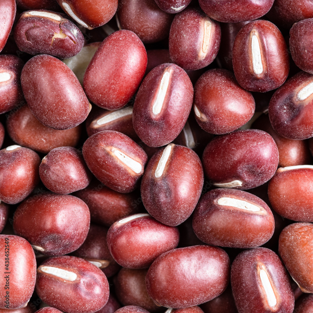 Obraz premium raw adzuki beans close up