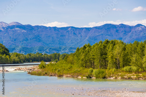 The river Piave in Italy