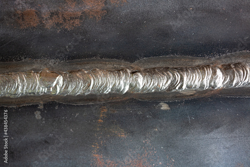фотографія Carbon steel weld joint plate