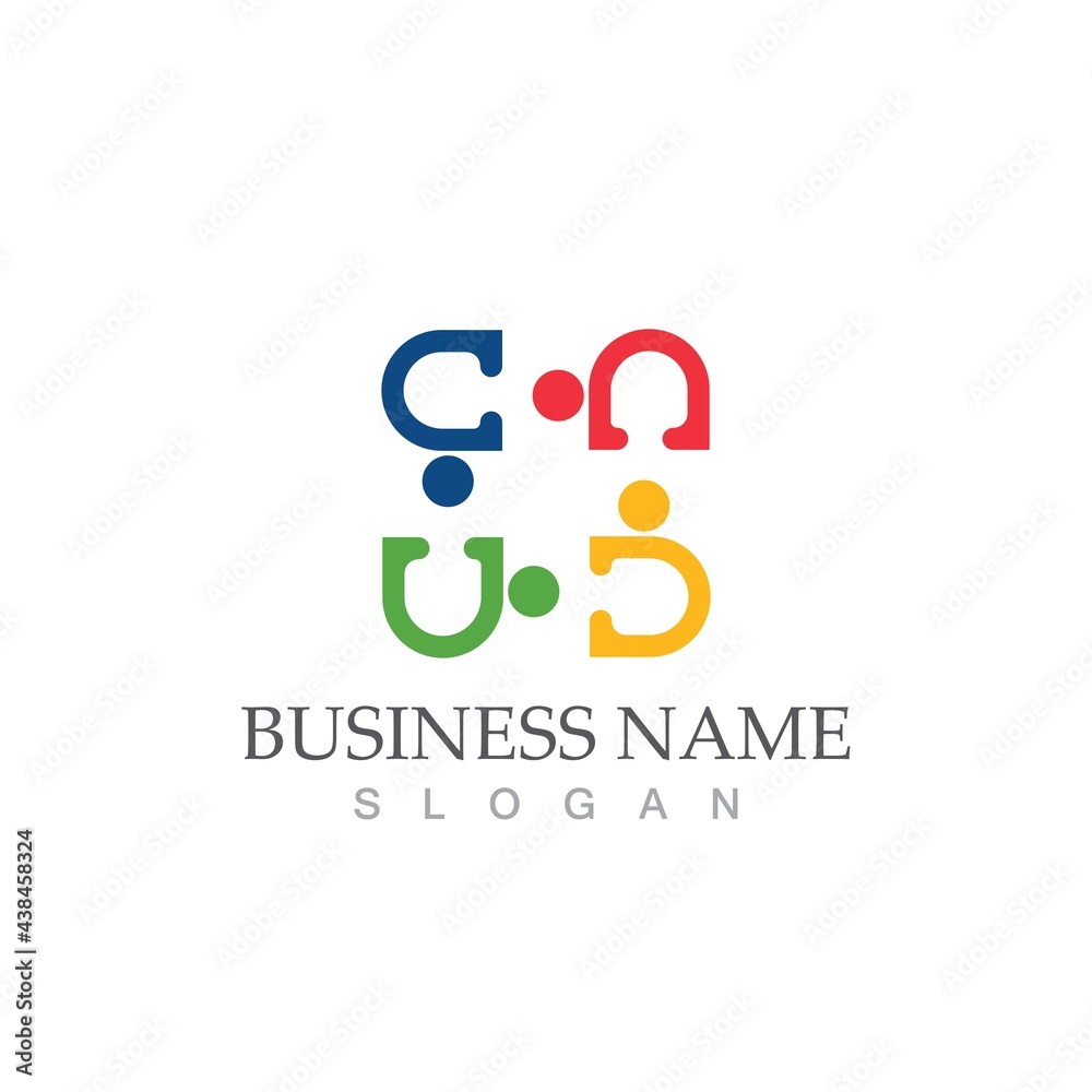 Community, network and social icon Community, network and social icon