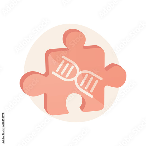 Genetic engineering abstract concept vector illustration.