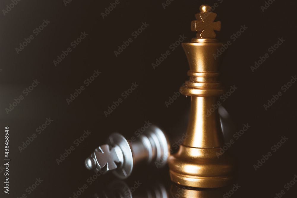 Closeup of chess characters on board games. to represent decision making in term of business strategy to find out the best solution to meet target objective and goal. Closeup of chess characters on board games. to represent decision making in term of business strategy to find out the best solution to meet target objective and goal.