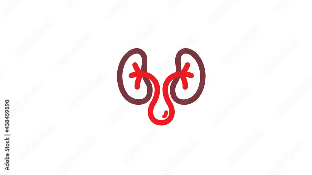 Creative Kidney Blood Drop Logo Vector Creative Kidney Blood Drop Logo Vector