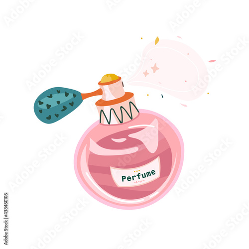 Cosmetics bottle for ragrance, spray perfumery