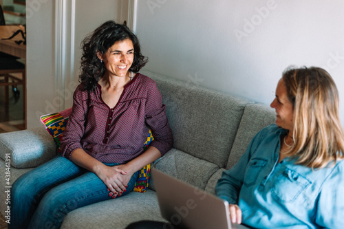 psychology and mental therapy concept - spanish woman patient and psychologist at psychotherapy session