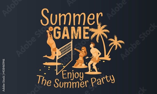 Summer artwork Vector design for tee shirt in custom and beach lover.