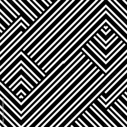 Abstract pattern with black white striped lines