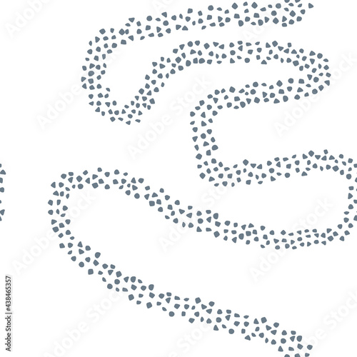 Footpath seamless pattern background. Made of small hand-drawn stones.