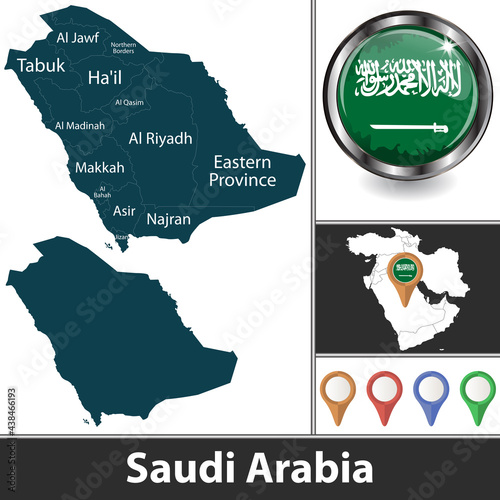 Map of Saudi Arabia