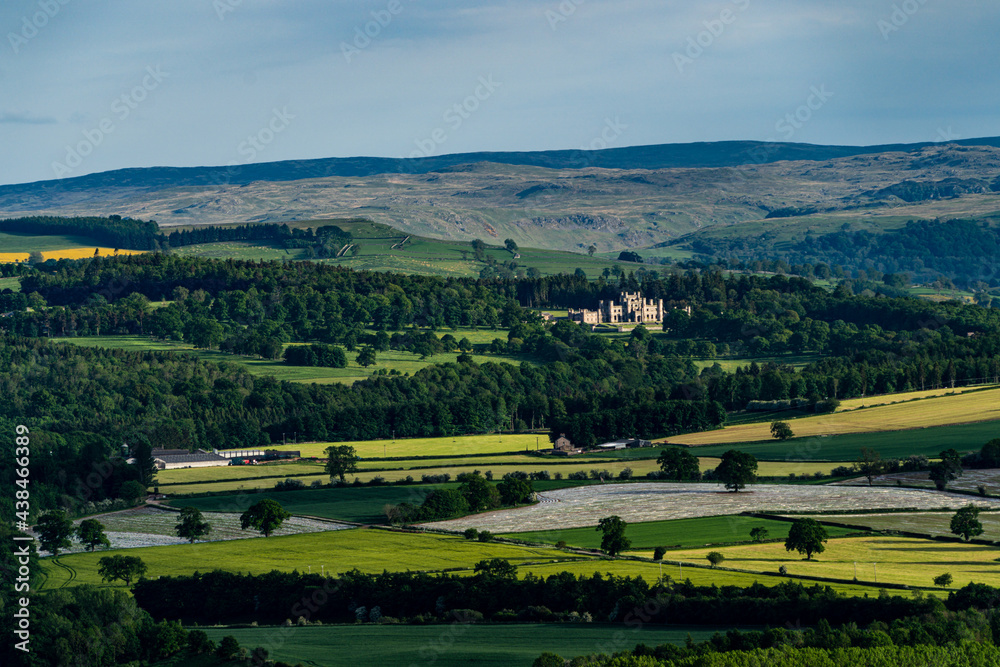 A view from Penrith Beacom looking towards Lowther Castle