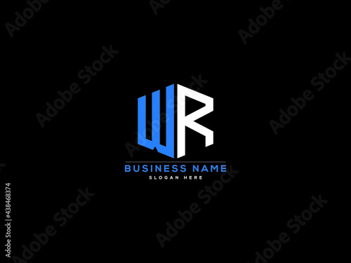 WR Letter Logo, wr logo image vector for business