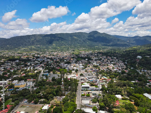 Photography Jarabacoa aerial view, Dominican Republic, sunny day