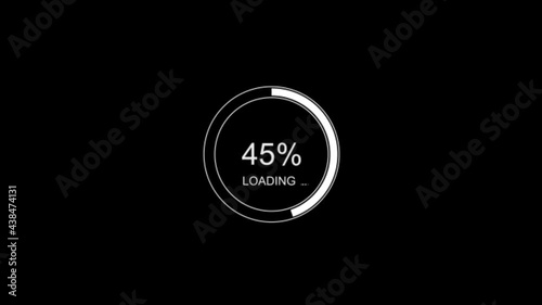 loading screen with alpha ,white color loading video.