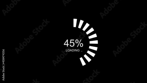 loading screen with alpha ,white color loading video.