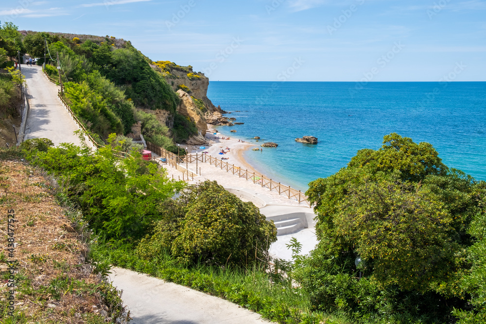 Obraz premium view of the coast of the sea