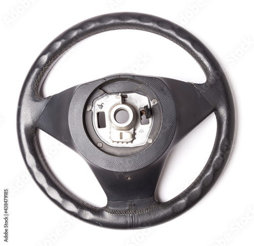 Multifunction Leather Steering Wheel - Isolated "Modern
