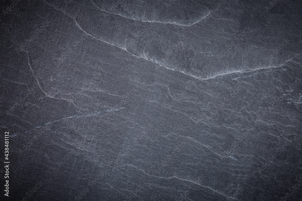 Fototapeta premium Dark gray and black slate texture or background