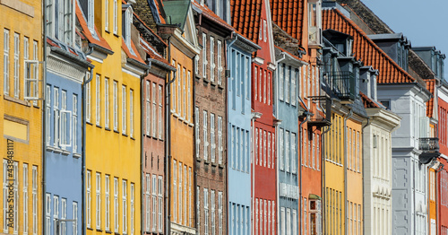 Canvas Print Copenhagen building facades