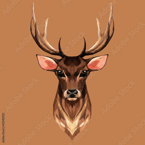 deer head low polly

