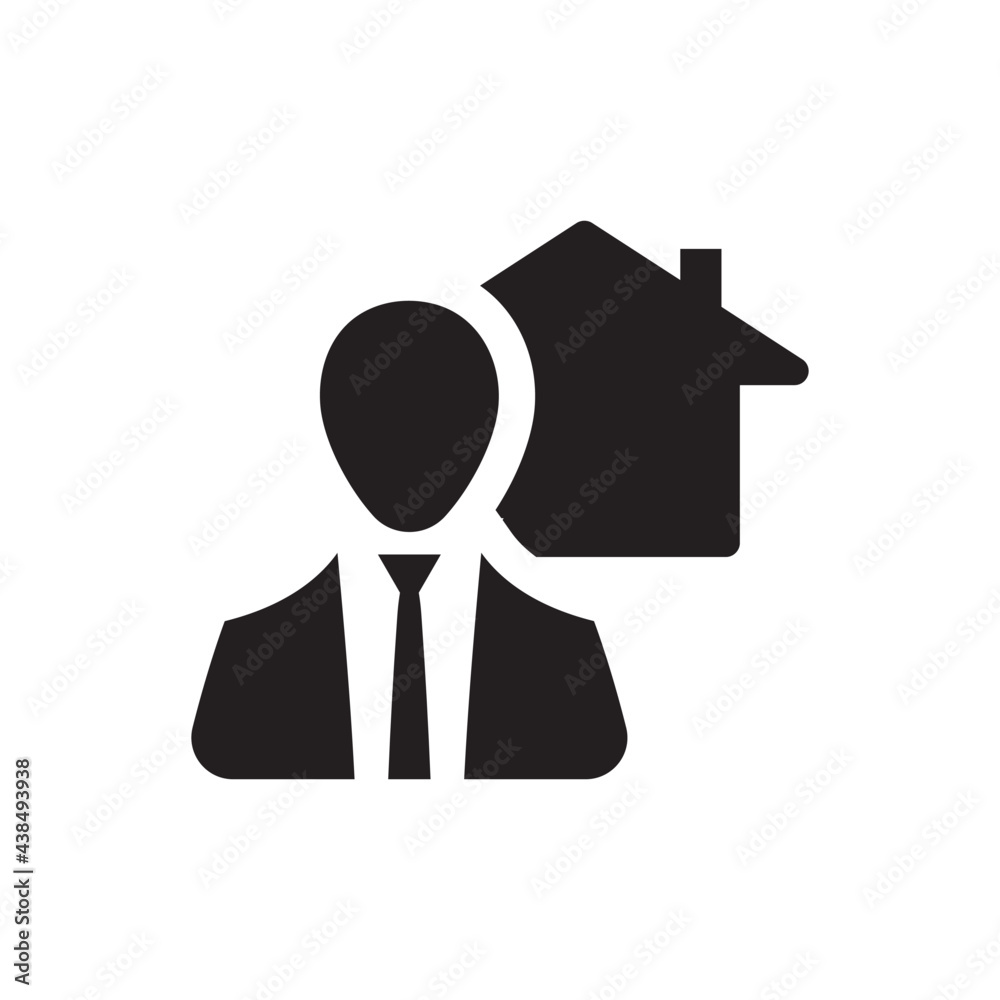 Real Estate Agent Icon Real Estate Agent Icon