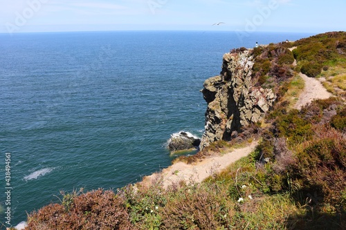 Canvas Print view of the coast of the sea - Howth - ireland