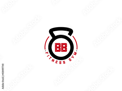 Letter BB Logo, Gym BB, fitness bb logo icon design