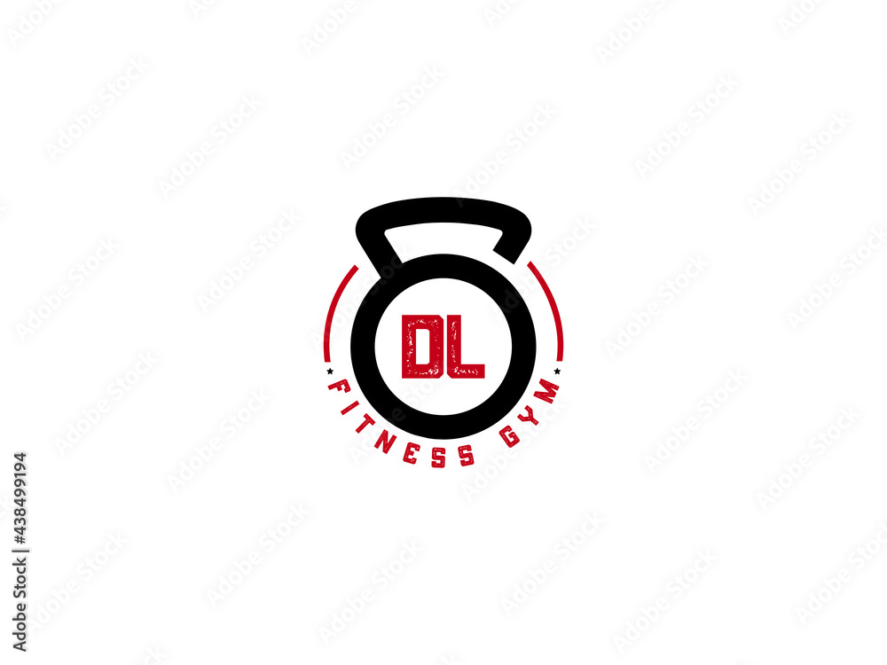 Letter DL Logo, Gym DL, fitness dl logo icon design Stock Vector ...