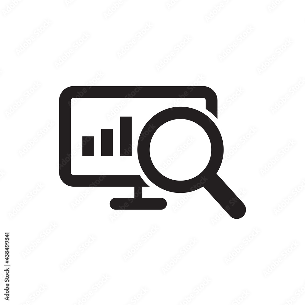 Bar Chart Search Icon Bar Chart Search Icon