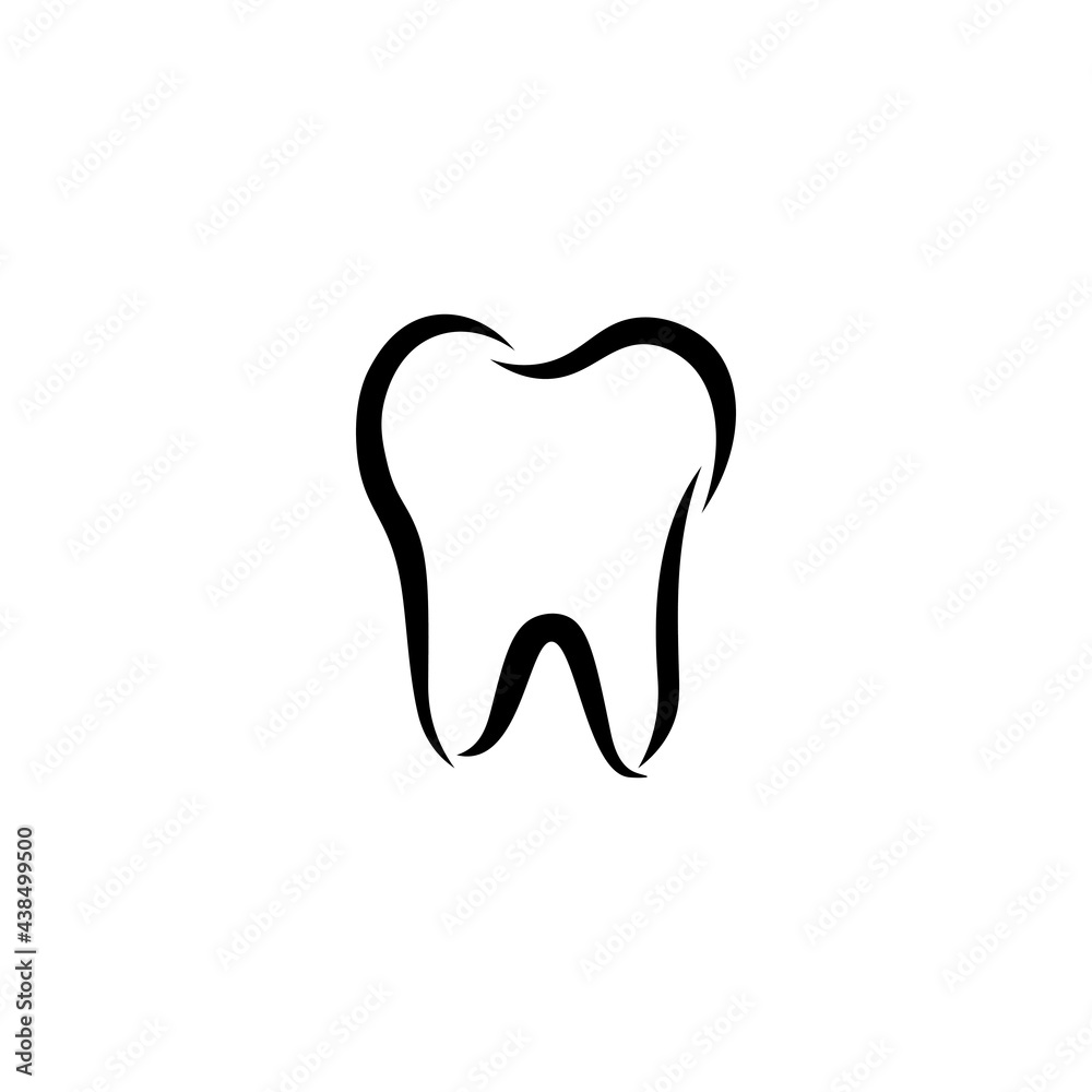 Human tooth sign icon. Vector illustration eps 10 Human tooth sign icon. Vector illustration eps 10