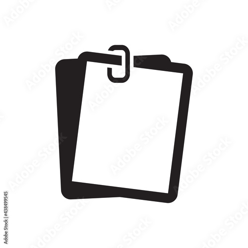 Attached File And Paper Clip Icon