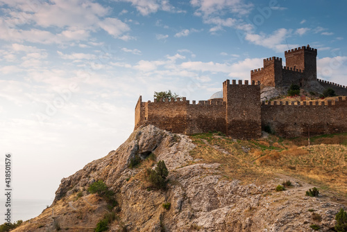 Genoa fortress of the 7th century AD. The city of Sudak. Crimea.