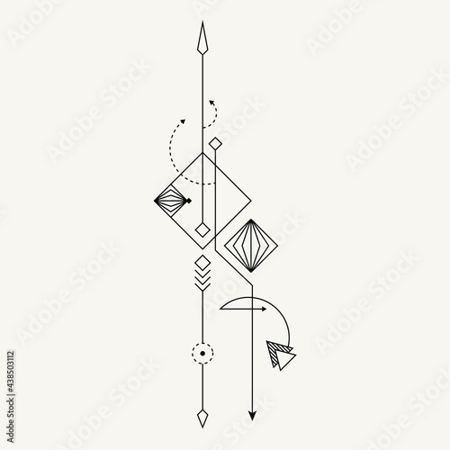Line Dot Tattoo