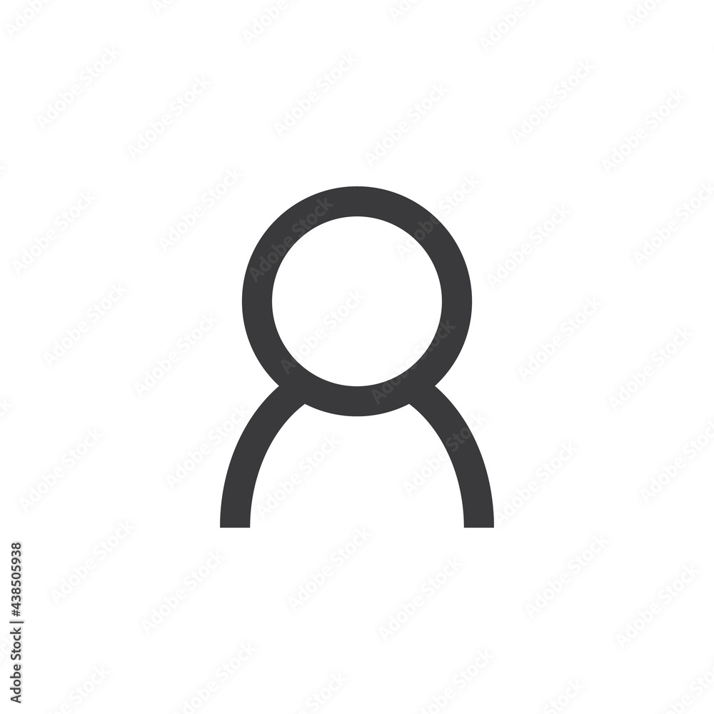 User icon. Human person symbol. Avatar login sign. User icon. Human person symbol. Avatar login sign.